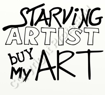 Starving Artist buy my art